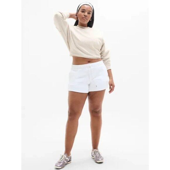 Athleta XL Easy Fleece Dolman Crop Sweatshirt Toasted Brown Heather X-Large - Picture 3 of 6